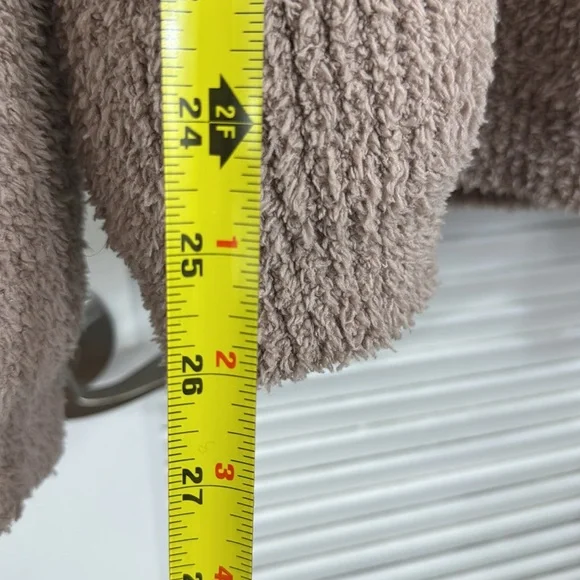 Barefoot Dreams Cozy Chic Taupe Open Cardigan Jacket Size 3X Plus Size - Picture 5 of 7